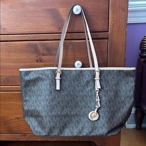 Michael Kors Brown Signature Tote Bag
